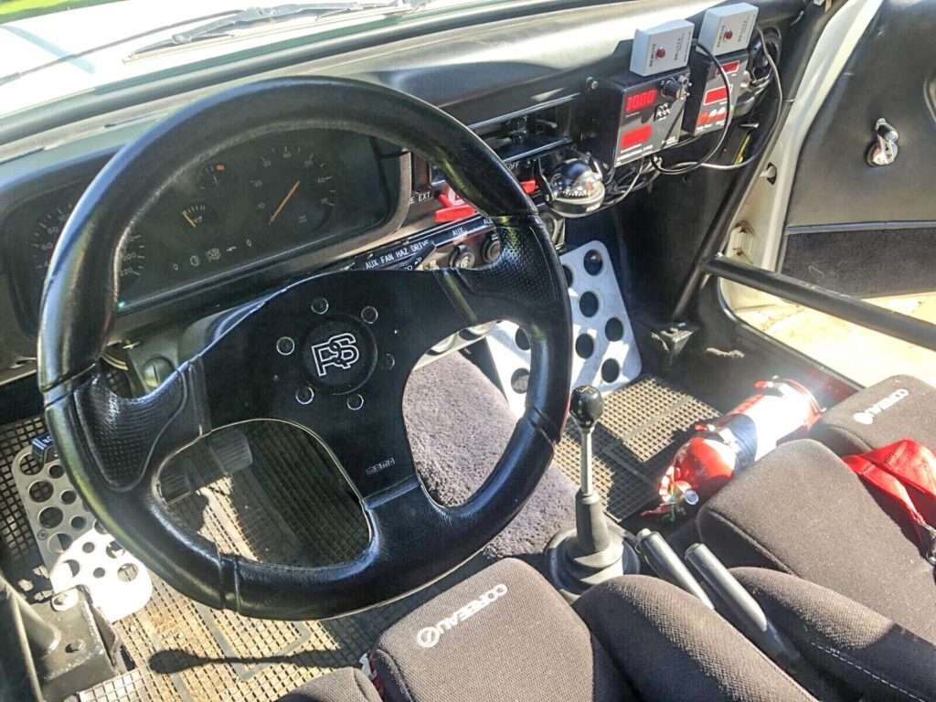 Ford Escort RS2000 Group 1 rally car interior