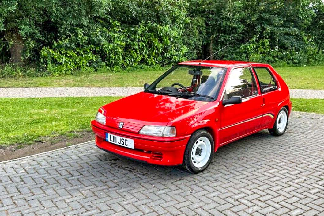 Restored 1993 Peugeot 106 Rallye S1 front