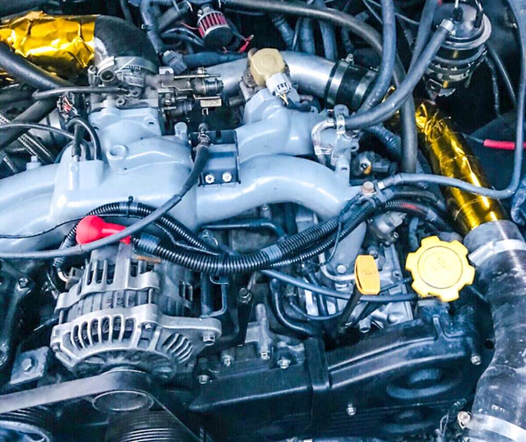 Ford Capri Subaru Impreza track build engine