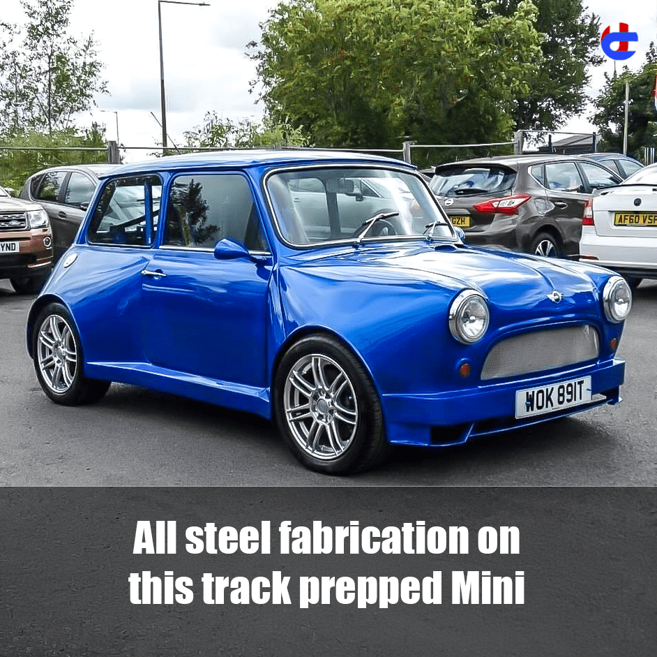 Classic Mini, stripped and track prepped