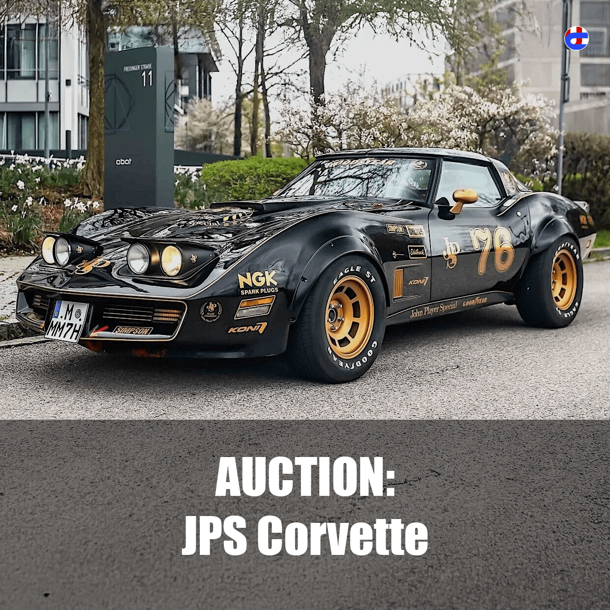 For Auction: John Player Special Corvette C3 5.7 V8