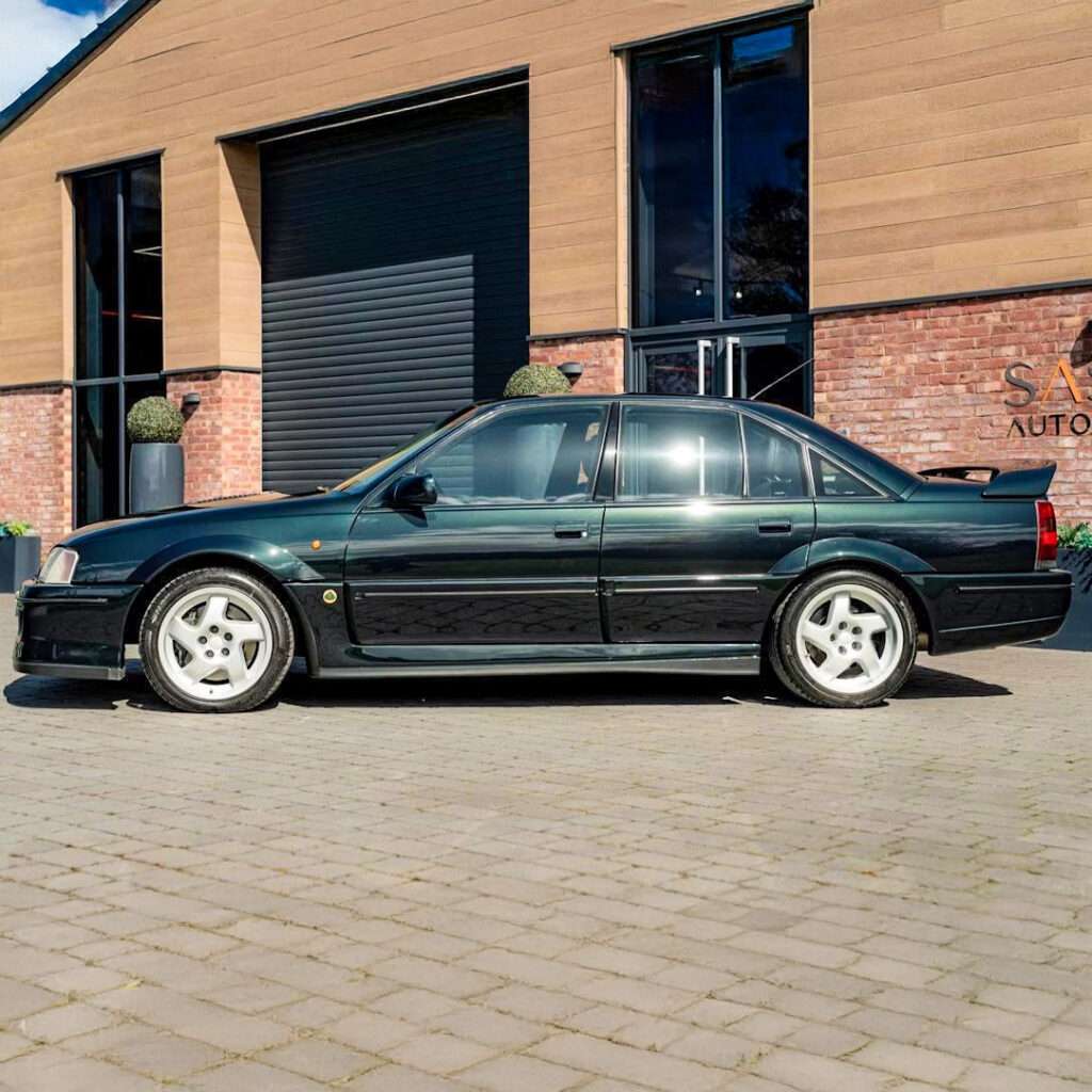 Lotus Carlton performance saloon, front three-quarter view