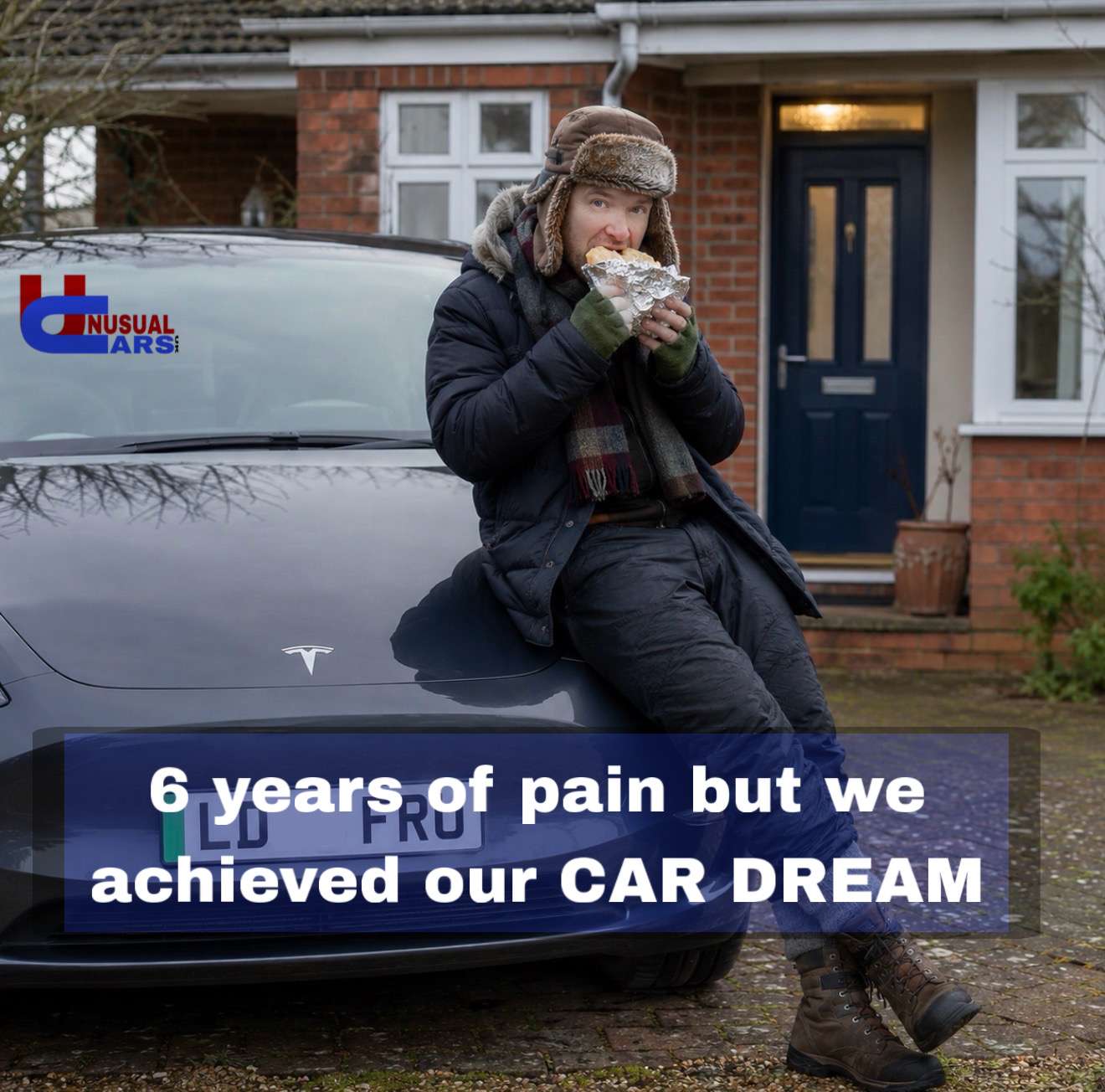 6 years of packed lunches for their dream car