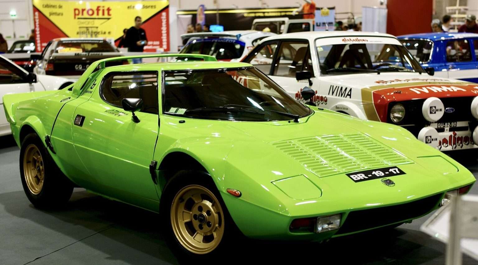 Bright green Lancia Stratos representing the Rare and Performance Lancia hub