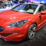 Peugeot RCZ R viewed from the front three-quarter angle