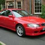 Red Honda Accord Type R CH1 front three-quarter view