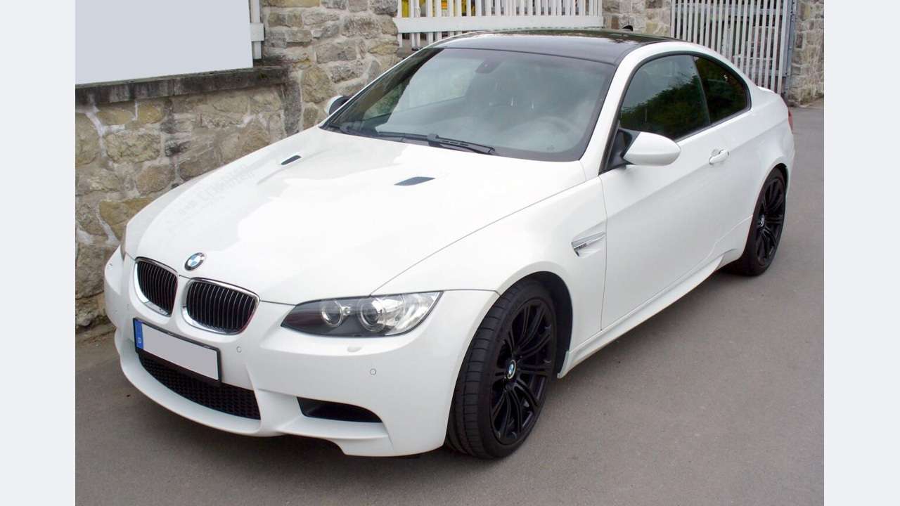 BMW M3 E92 two-door Coupe, front three-quarter view