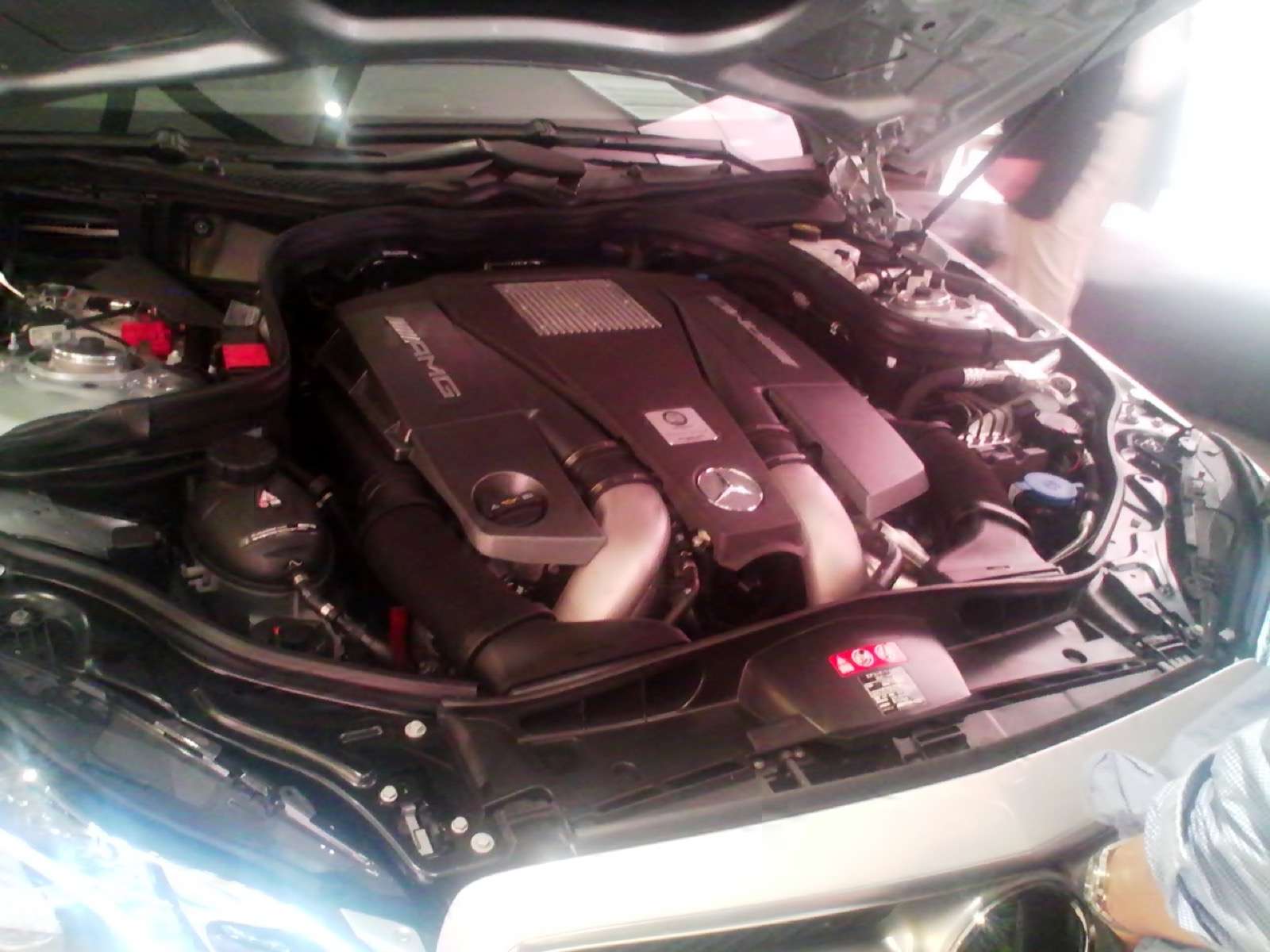 Mercedes-Benz E63 AMG W212 engine bay