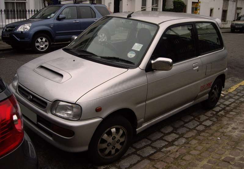 Daihatsu Mira Avanzato TR-XX rear three-quarter view