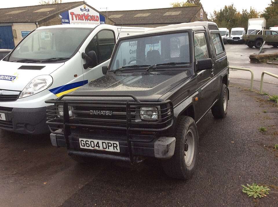 Black 1990 Daihatsu Fourtrak