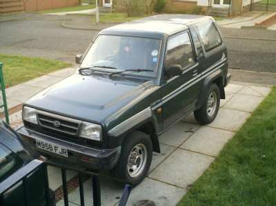 UK-market Daihatsu Sportrak front three-quarter view