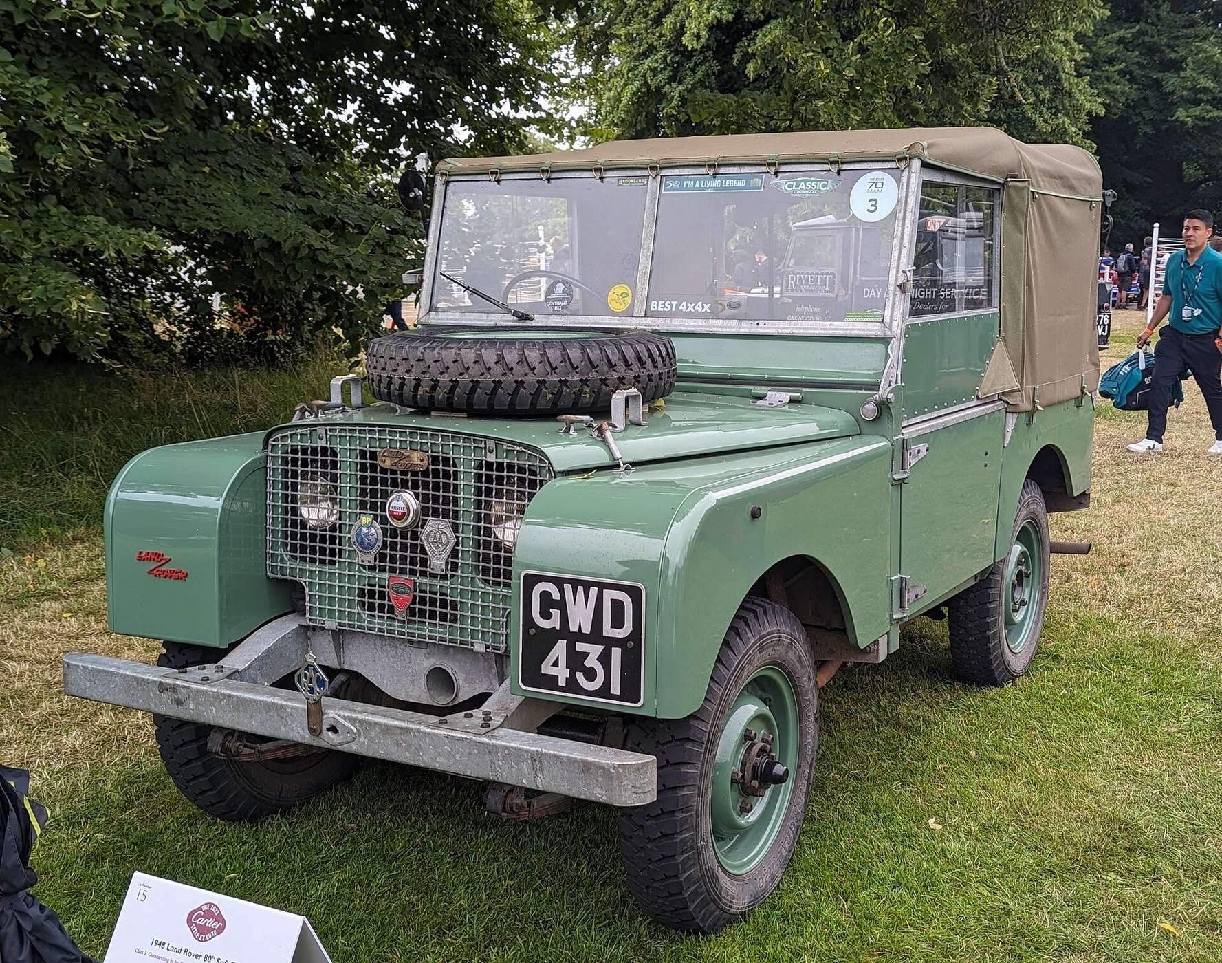 1948 Land Rover Series I representing the beginning of the Land Rover story