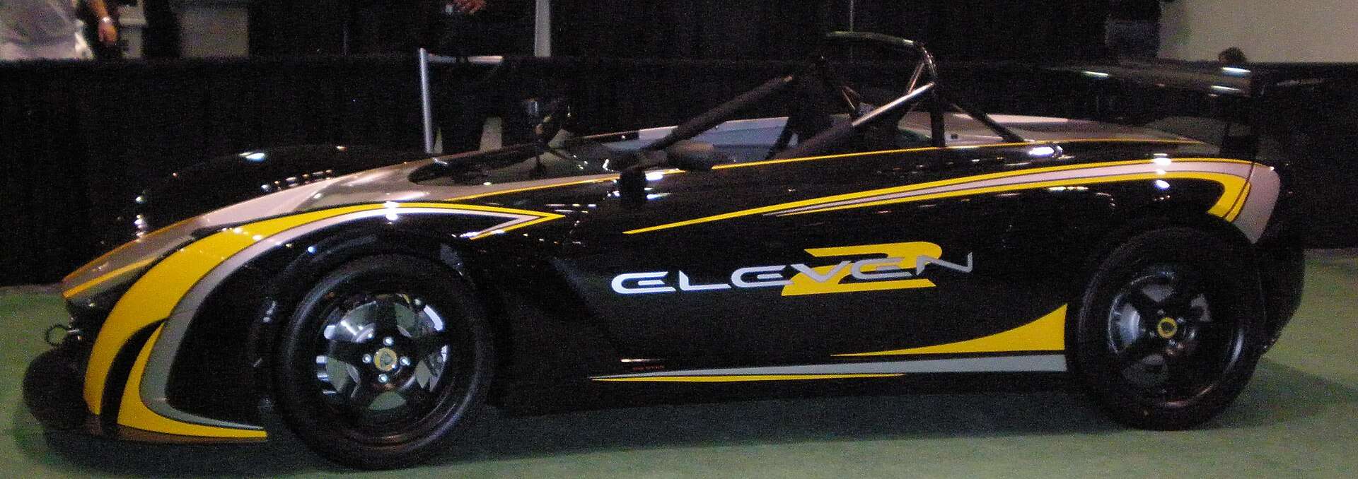 Lotus 2-Eleven left side view showing aerodynamic bodywork