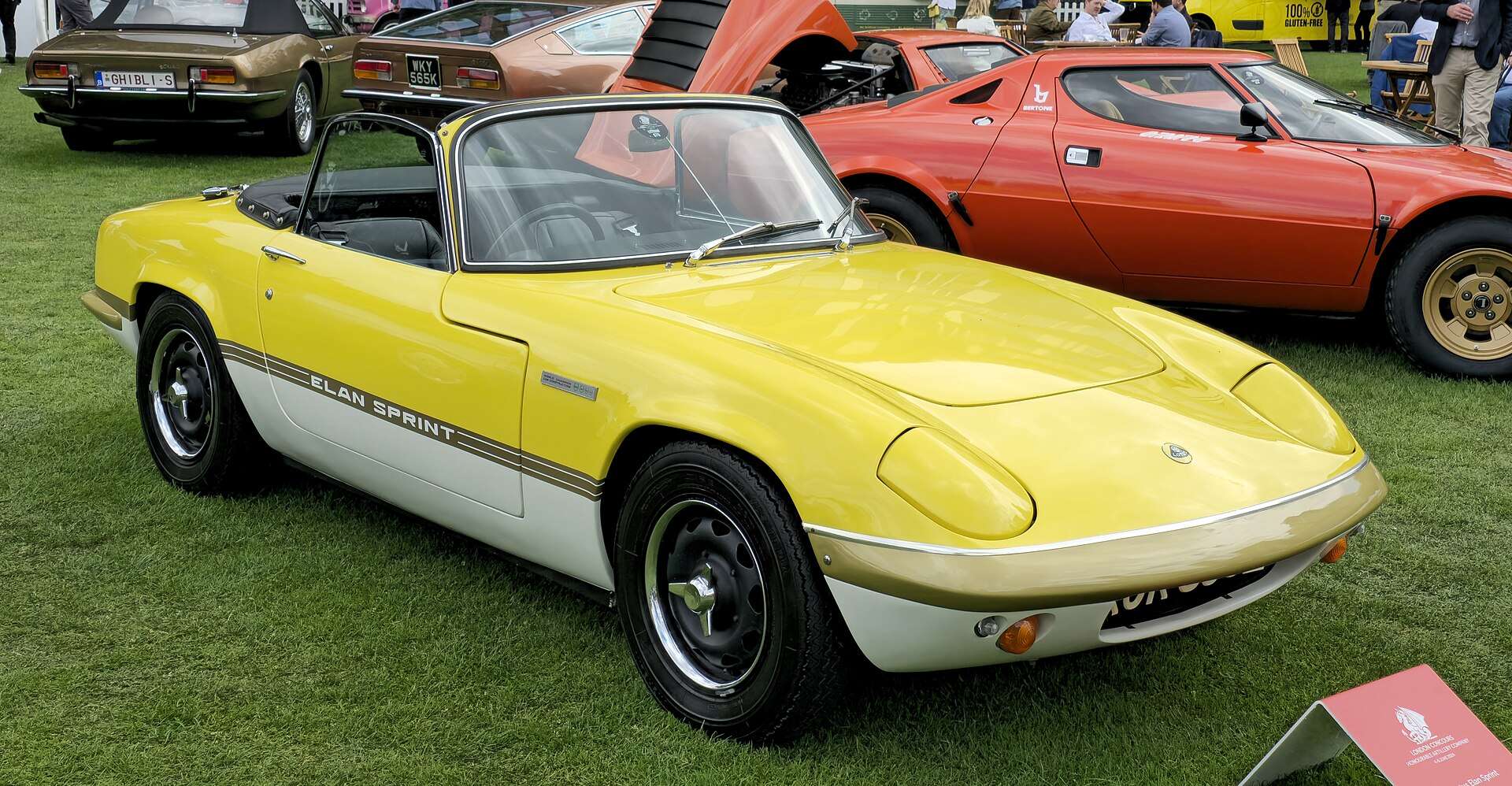 1973 Lotus Elan Sprint side and front view