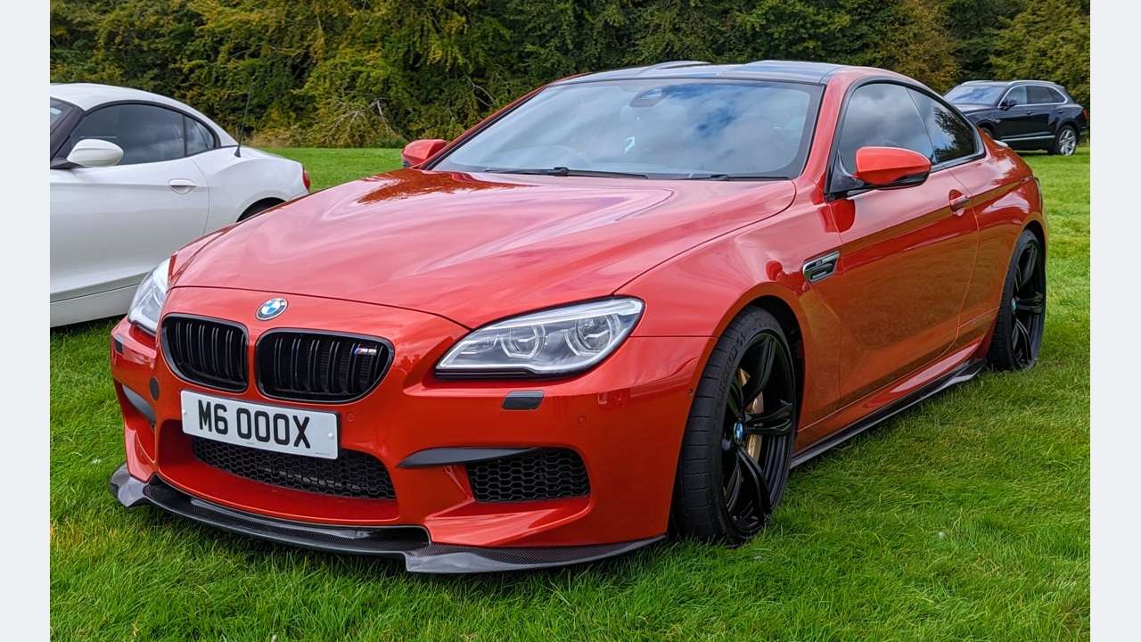 BMW M6 F13 fixed-roof Coupe, front three-quarter view; Gran Coupe not pictured