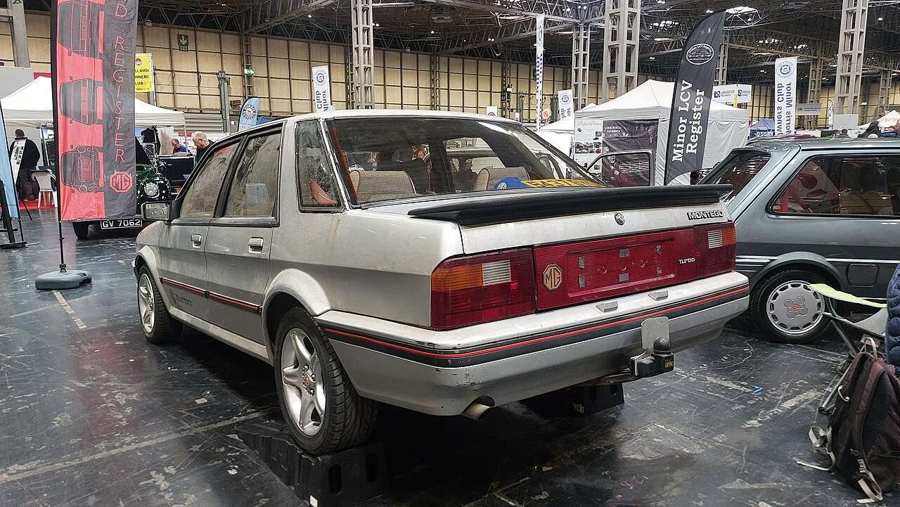 1985 MG Montego Turbo rear three-quarter view