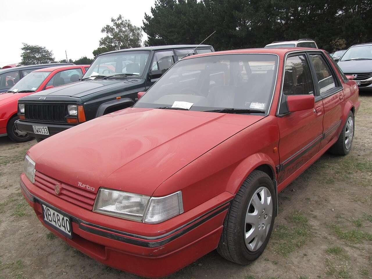 1987 red MG Montego Turbo