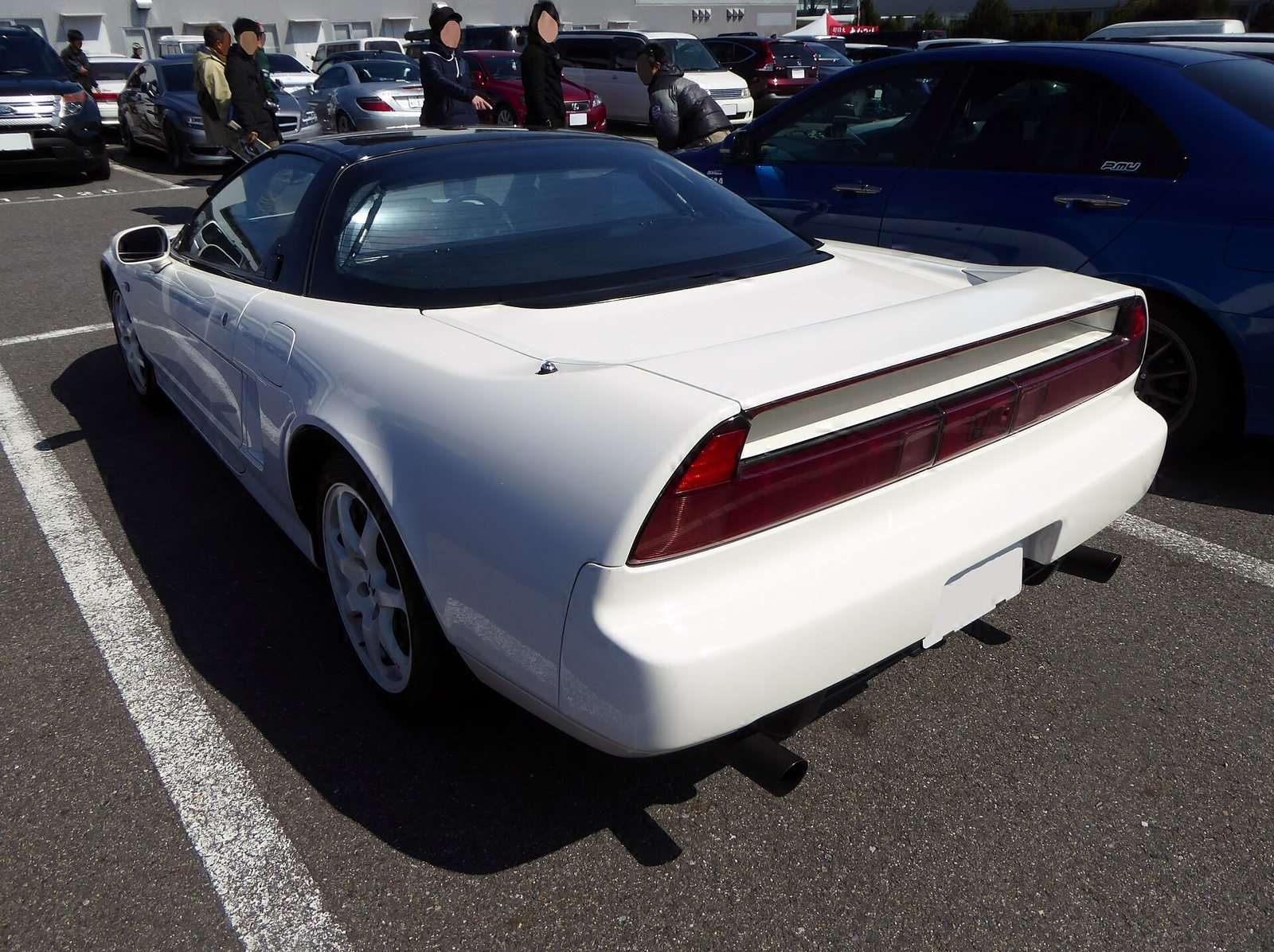 White Honda NSX Type R NA1 rear view