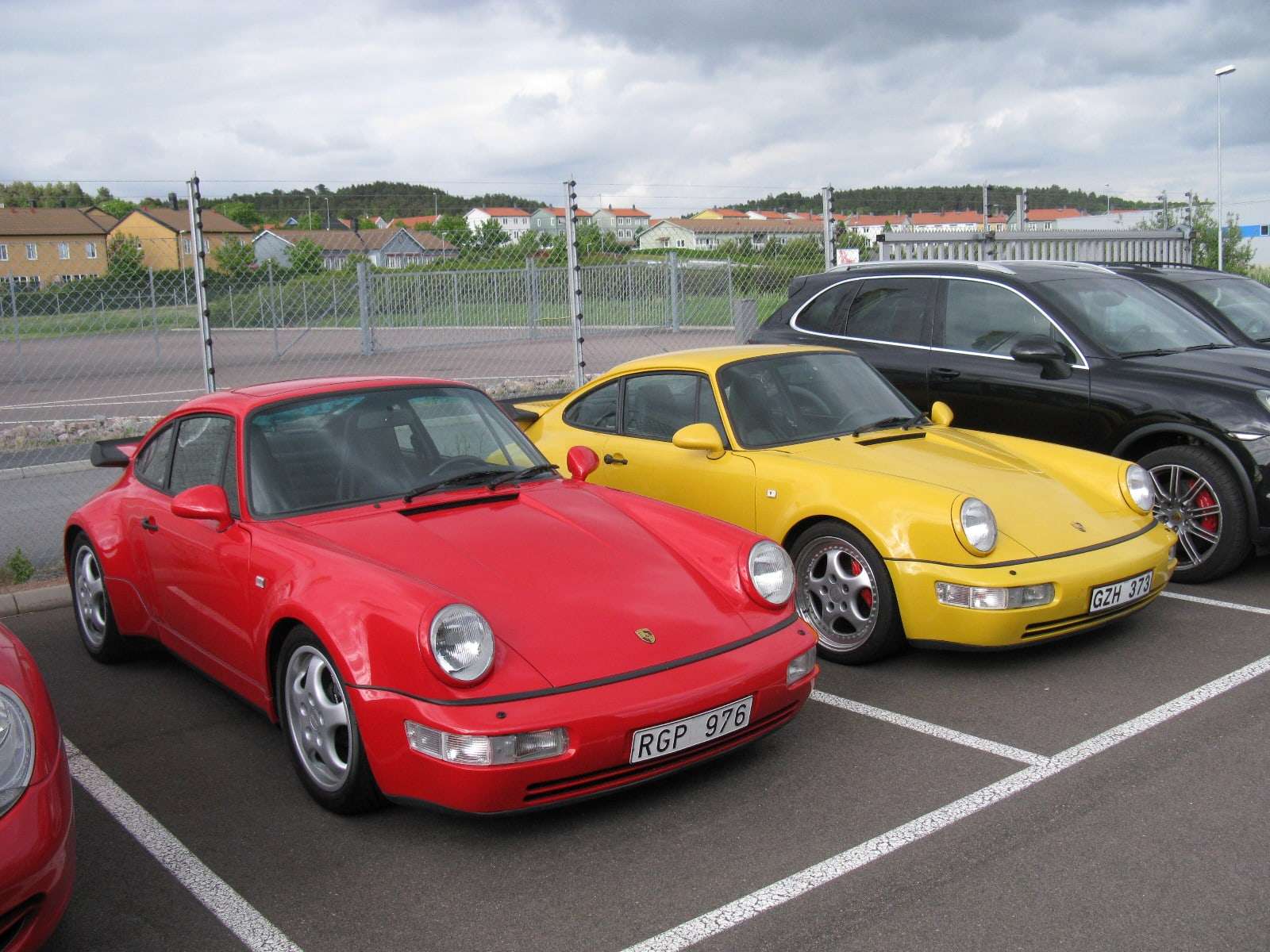 Porsche 911 Turbo 964 3.3 and 3.6 together