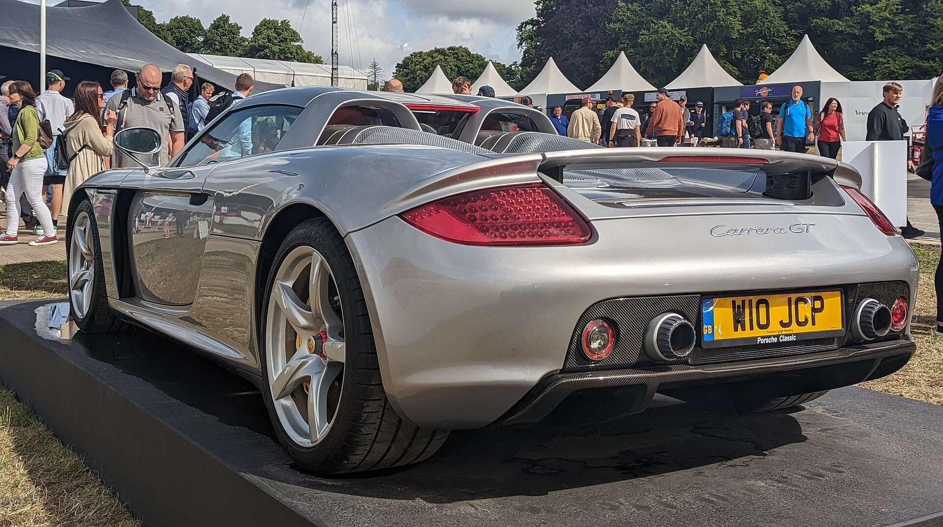 2005 Porsche Carrera GT rear three-quarter view