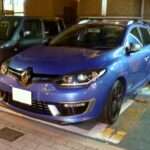 Renault Mégane III Estate GT 220 photographed at night in Japan