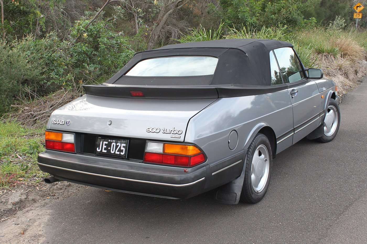 Classic Saab 900 Turbo convertible