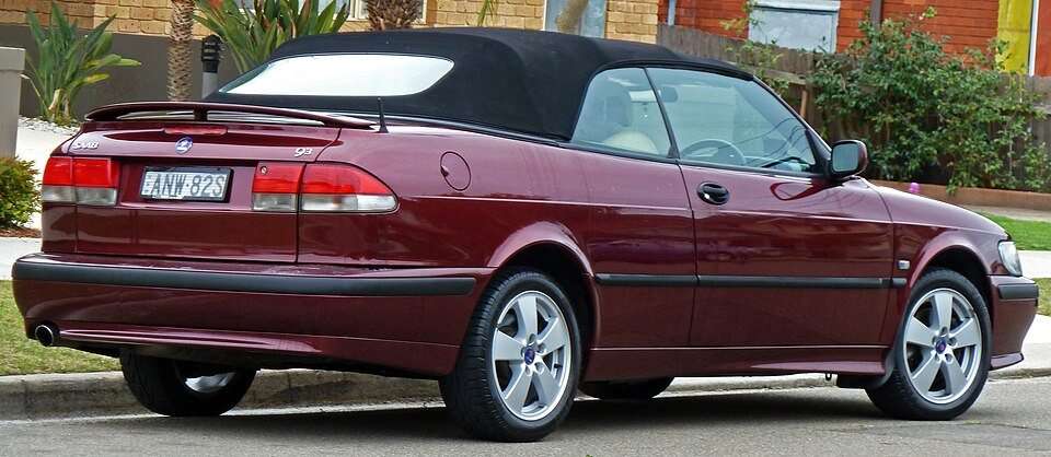 Saab 9-3 Anniversary Convertible rear view
