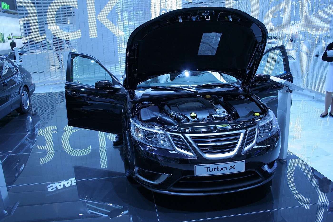 Saab 9-3 Turbo X V6 engine bay