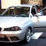 Silver SEAT Ibiza 6L FR at a motor show