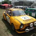 Škoda 130 RS competition coupé front three-quarter view
