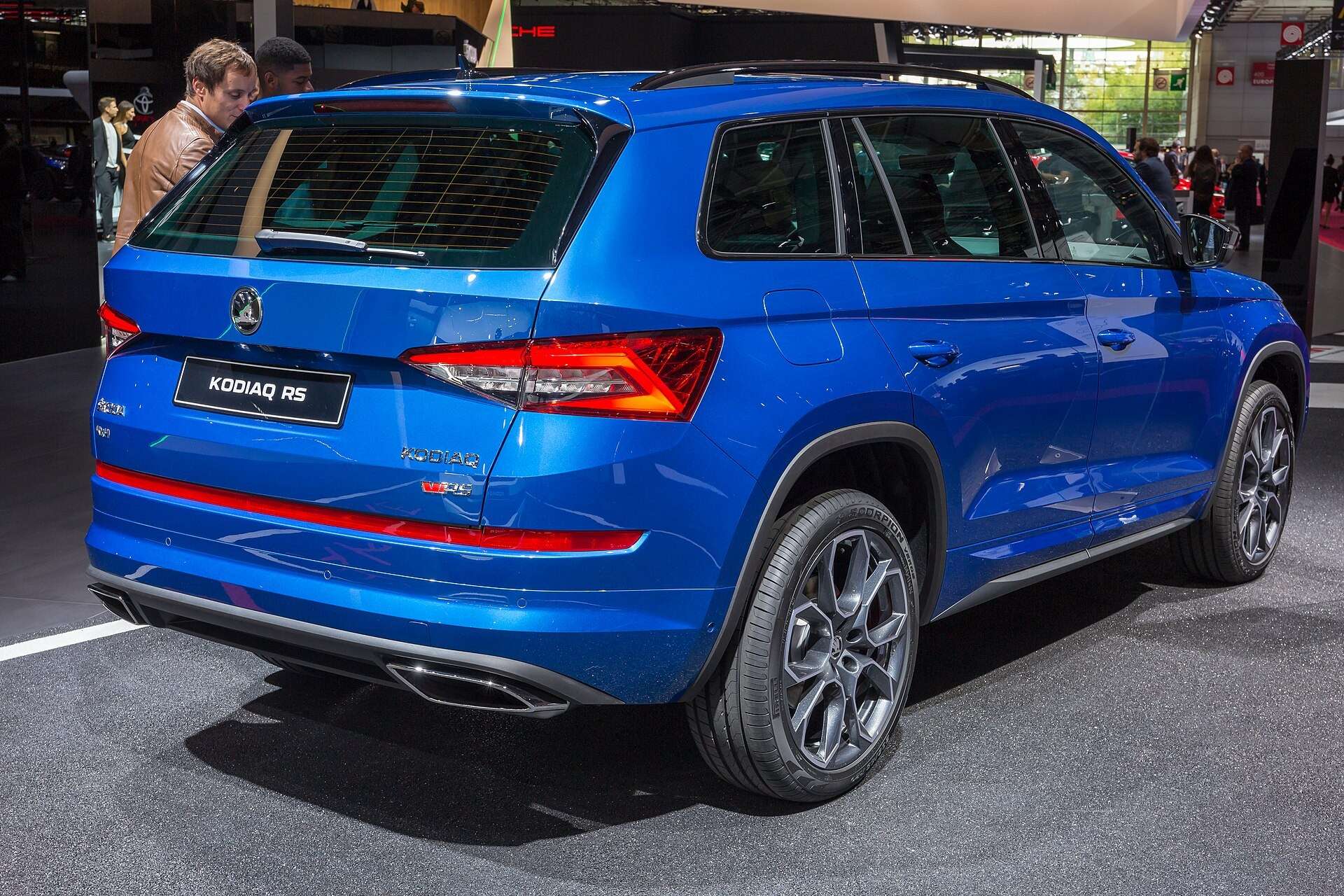 Škoda Kodiaq RS exterior detail at its 2018 launch