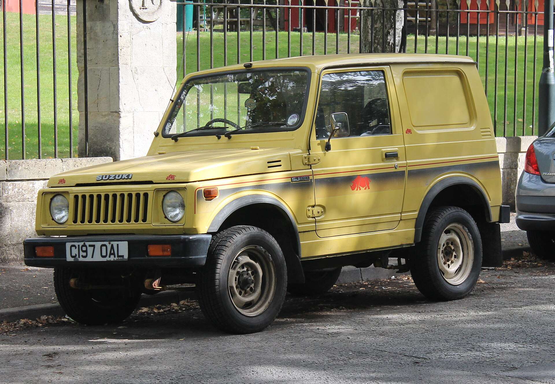 1986 Suzuki SJ410 front three-quarter view