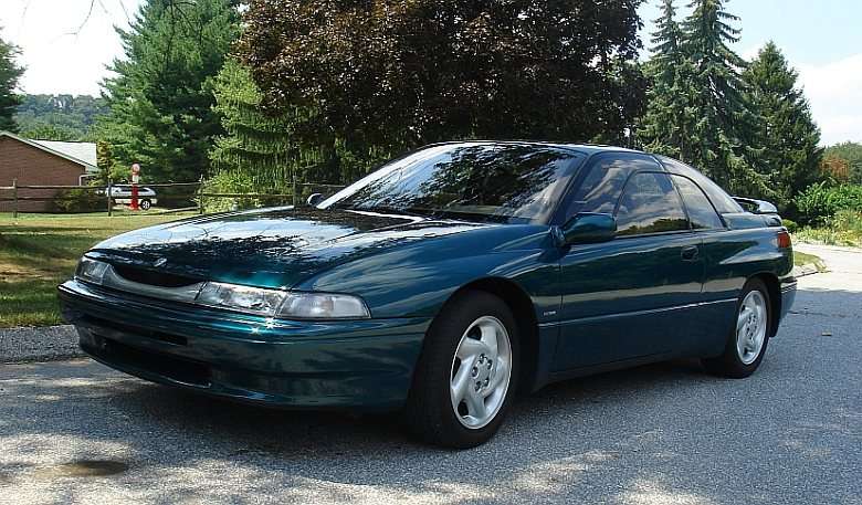 Green Subaru SVX front three-quarter view