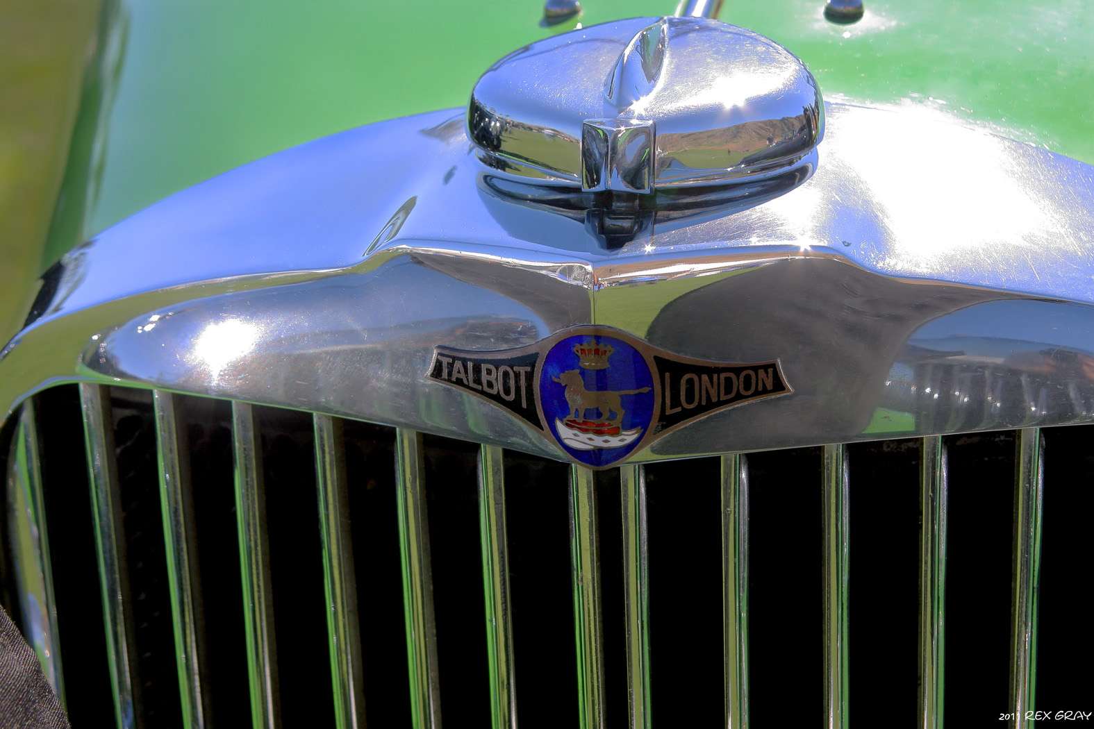 Talbot London radiator badge and cap on a 105