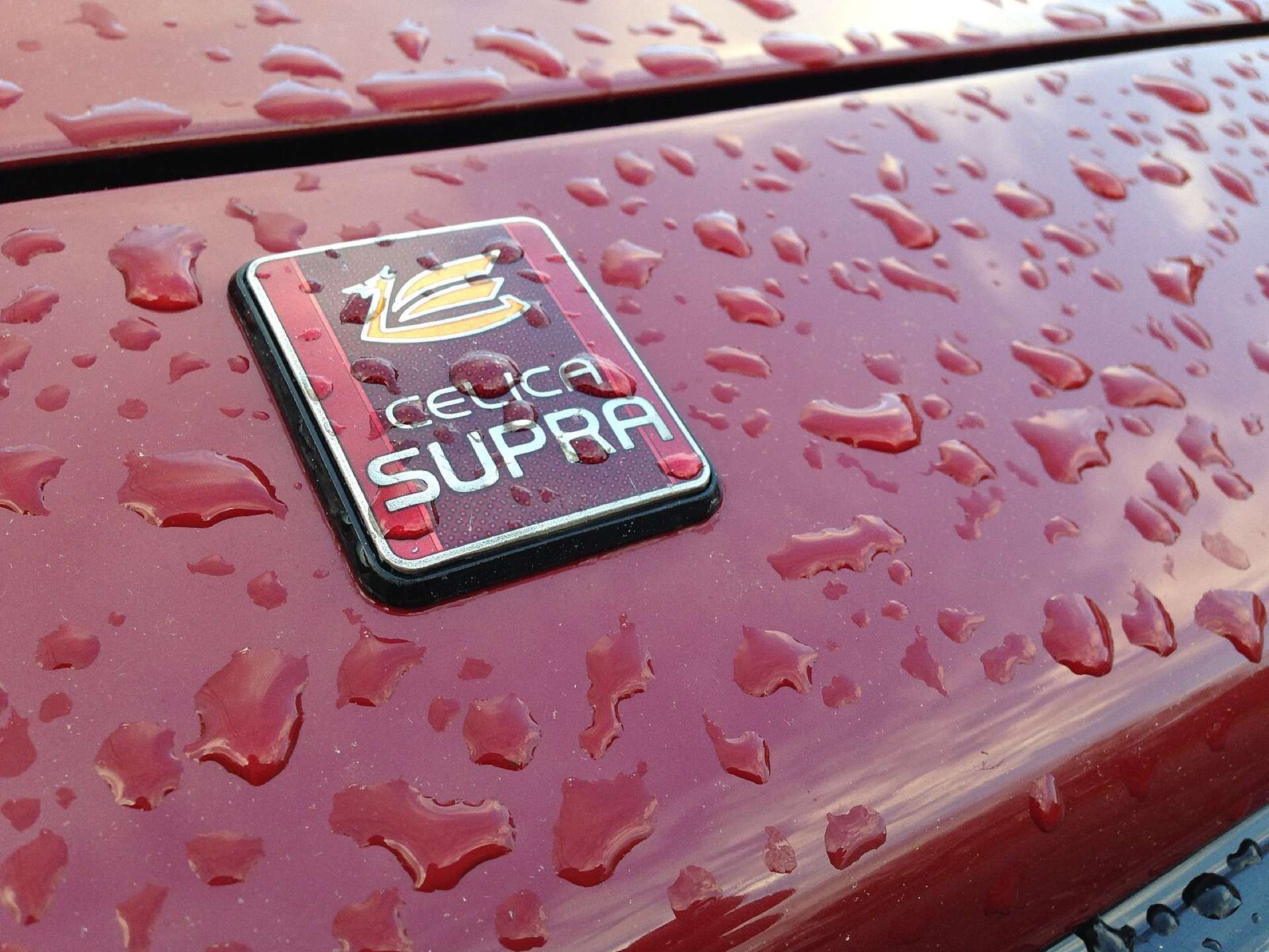 Toyota Celica Supra rear emblem