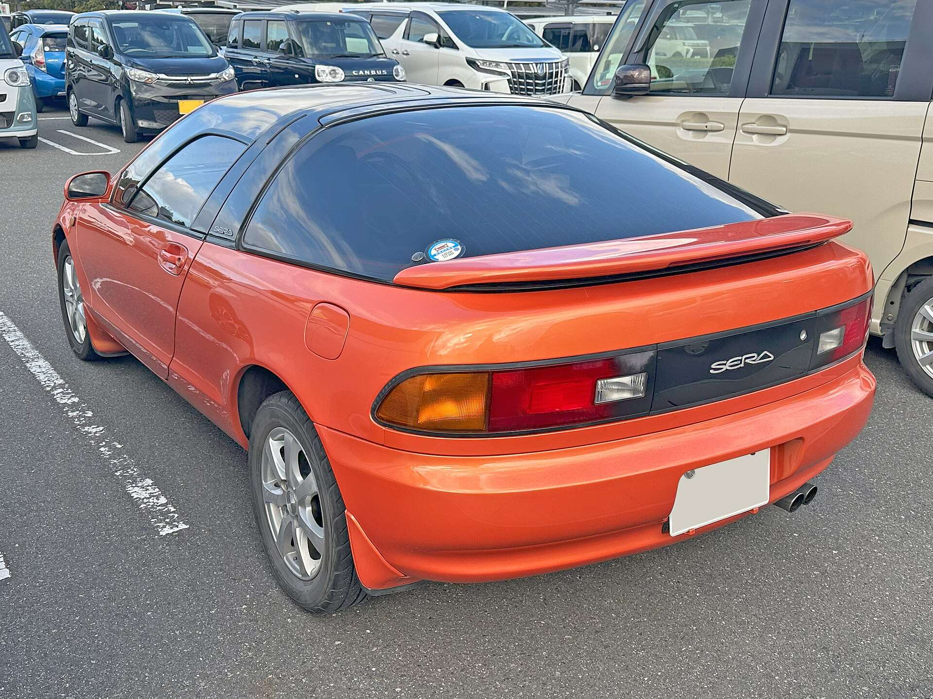 Toyota Sera EXY10 rear three-quarter view