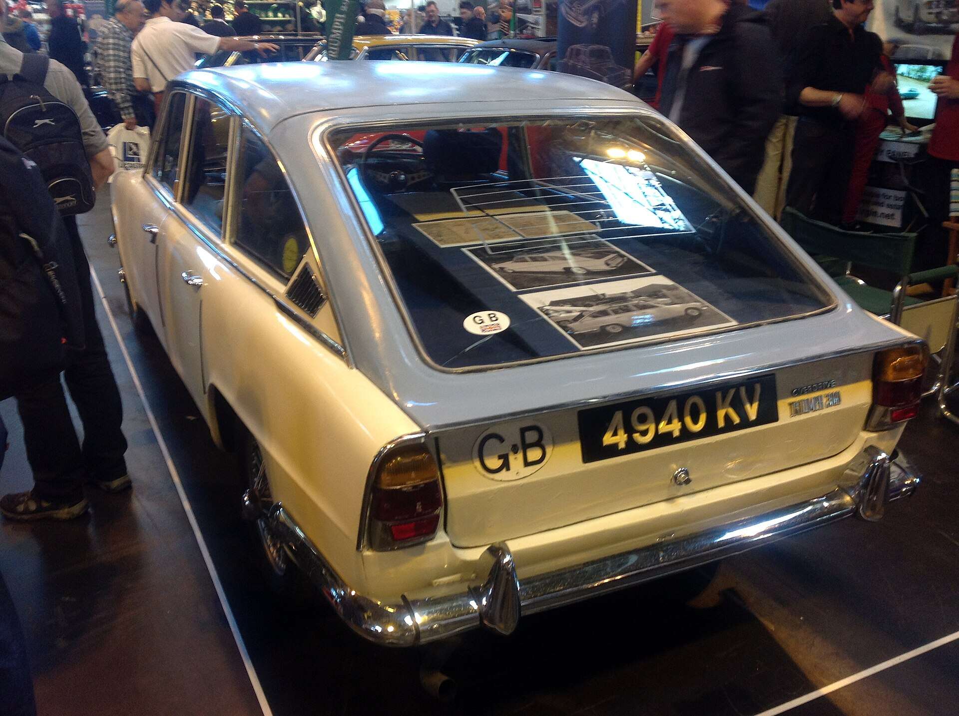 1964 Triumph 2000 prototype hatchback rear three-quarter view