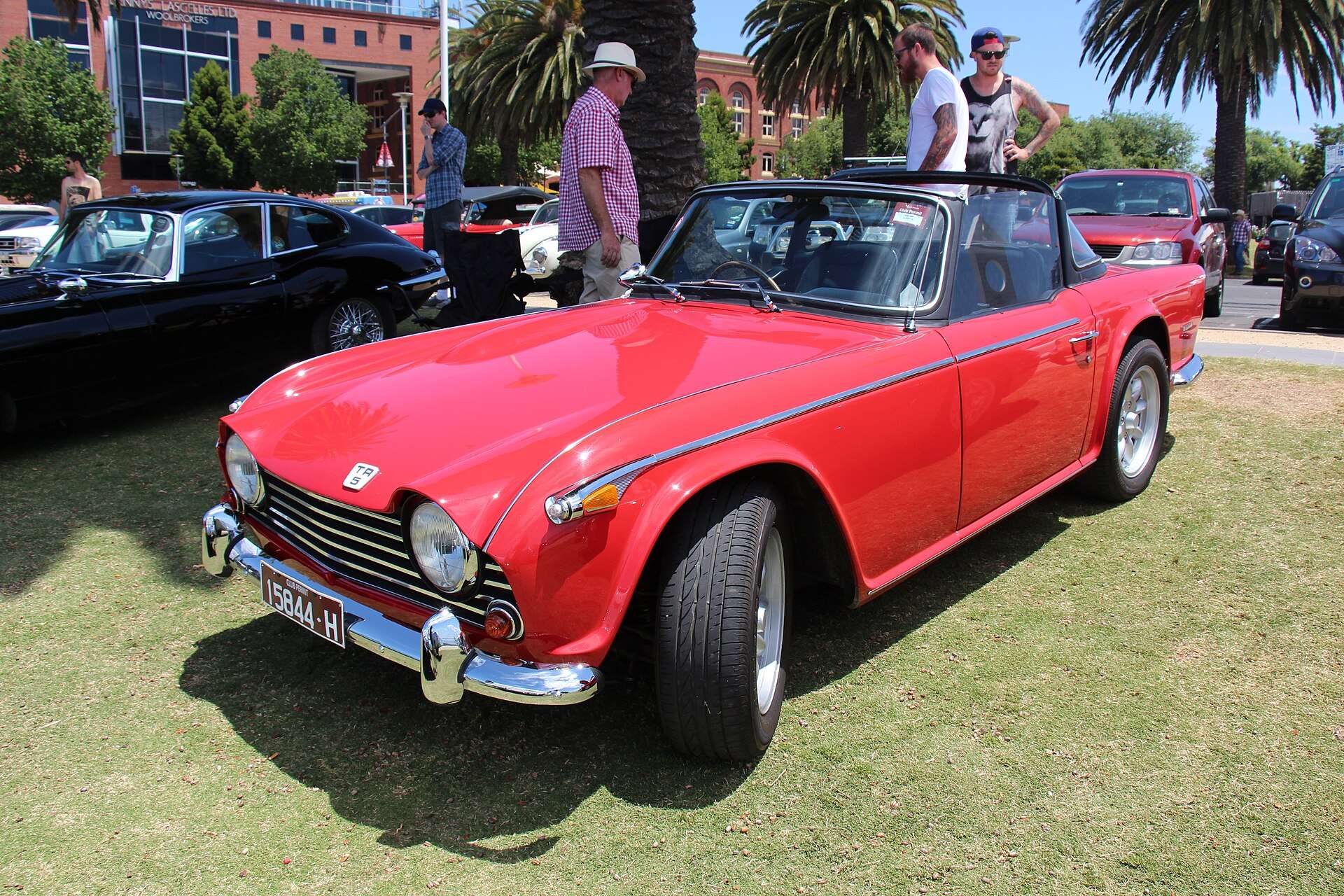 Red 1968 Triumph TR5 roadster